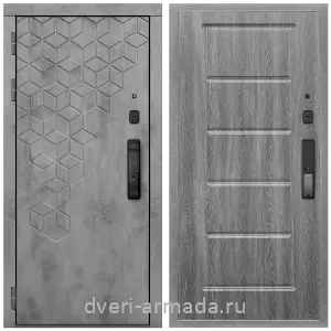 Входные металлические двери в Московской области, Дверь входная Армада Квадро МДФ 16 мм Kaadas K9 / МДФ 16 мм ФЛ-39 Дуб Филадельфия графит