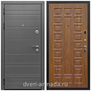 Черные входные двери, Металлическая дверь входная Армада Роял Вуд МДФ 10 мм графит / МДФ 16 мм ФЛ-183 Мореная береза