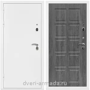 Двери оптом, Металлическая дверь входная Армада Оптима Белая шагрень / МДФ 10 мм ФЛ-38 Дуб Филадельфия графит