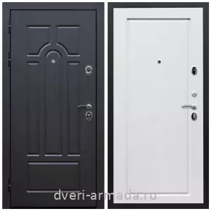 Двери МДФ для квартиры, Дверь входная Армада Эврика МДФ 10 мм ФЛ-58 Венге / МДФ 16 мм ФЛ-119 Ясень белый