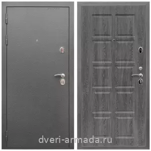 2 контура, Дверь входная Армада Оптима Антик серебро / МДФ 10 мм ФЛ-38 Дуб Филадельфия графит