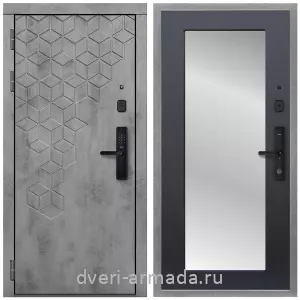 Входные двери с зеркалом и теплоизоляцией, Дверь входная Армада Квадро МДФ 16 мм Kaadas S500 /  МДФ 16 мм ФЛЗ-пастораль, Венге