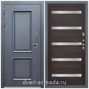 Толстые входные двери, Дверь входная уличная в дом Армада Корса / МДФ 16 мм СБ-14 Эковенге стекло белое