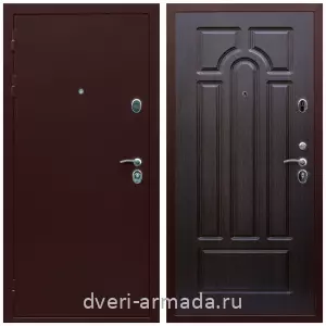 Взломостойкие входные двери 1.2, Дверь входная Армада Люкс Антик медь / МДФ 16 мм ФЛ-58 Венге