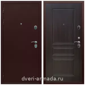 Входные двери 2050 мм, Дверь входная Армада Люкс Антик медь / МДФ 6 мм ФЛ-243 Эковенге наружная с утеплением в частный дом