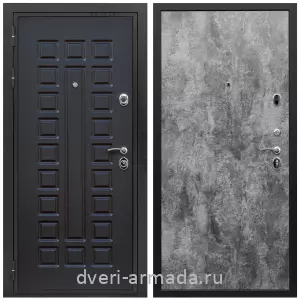 Двери МДФ для квартиры, Дверь входная Армада Триумф МДФ 16 мм ФЛ-183 / МДФ 6 мм ПЭ Цемент темный