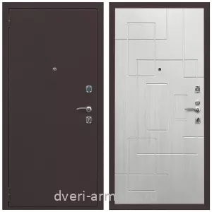 Двери оптом, Металлическая дверь входная Армада Комфорт Антик медь / МДФ 16 мм ФЛ-57 Белый жемчуг