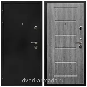 Черные входные двери, Металлическая дверь входная Армада Престиж Черная шагрень / МДФ 16 мм ФЛ-39 Дуб Филадельфия графит