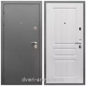 Двери оптом, Металлическая дверь входная Армада Оптима Антик серебро / МДФ 16 мм ФЛ-243 Дуб белёный