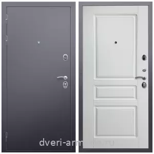 Двери оптом, Металлическая дверь входная Армада Люкс Антик серебро / МДФ 16 мм ФЛ-243 Ясень белый