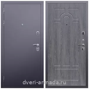 Двери оптом, Металлическая дверь входная железная Армада Люкс Антик серебро / МДФ 6 мм ФЛ-58 Дуб Филадельфия графит на заказ со вставкой