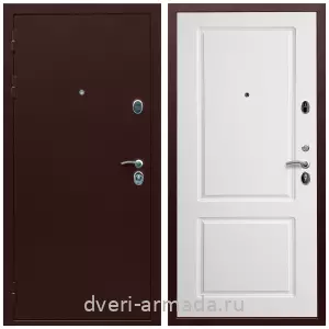 Входные двери Йошкар-Ола, Дверь входная Армада Люкс Антик медь / МДФ 16 мм ФЛ-117 Белый матовый