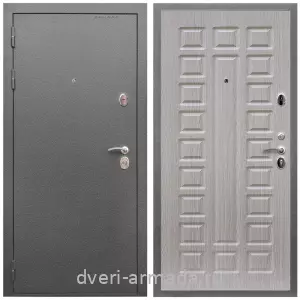 Правые входные двери, Дверь входная Армада Оптима Антик серебро / МДФ 16 мм ФЛ-183 Сандал белый