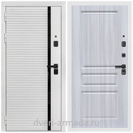 Дверь входная Армада Каскад WHITE МДФ 10 мм / МДФ 16 мм ФЛ-243 Сандал белый