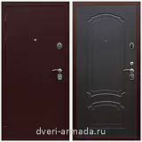 Правые входные двери, Дверь входная элитная Армада Люкс Антик медь / ФЛ-140 Венге утепленная парадная