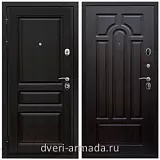 Входные двери толщиной 1.85 мм, Дверь входная Армада Премиум-Н ФЛ-243 / ФЛ-58 Венге на заказ