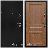 Дверь входная Армада Престиж Черная шагрень / МДФ 16 мм ФЛ-243 Морёная береза