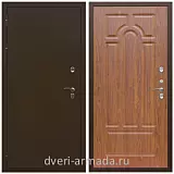 Дверь наружная утепленная дачная Армада Термо Молоток коричневый/ ФЛ-58 Морёная береза с шумоизоляцией