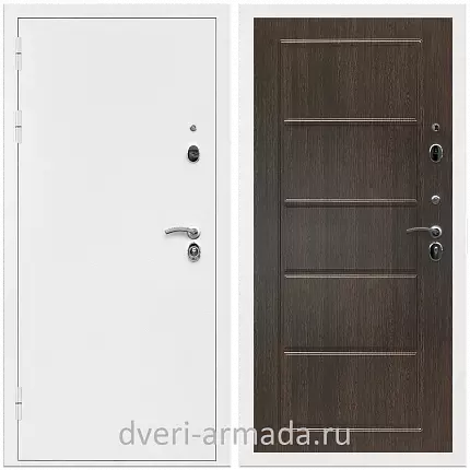 Дверь входная Армада Оптима Белая шагрень / МДФ 6 мм ФЛ-39 Венге