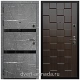 Дверь входная Армада Престиж Черная шагрень Торос графит / ОЛ-39 Эковенге