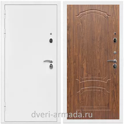 Дверь входная Армада Оптима Белая шагрень / МДФ 6 мм ФЛ-140 Морёная береза