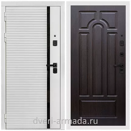 Дверь входная Армада Каскад WHITE МДФ 10 мм / МДФ 16 мм ФЛ-58 Венге