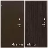 Дверь входная железная уличная в дом Армада Термо Молоток коричневый/ МДФ 6 мм ПЭ Венге для загородного дома на заказ в тамбур