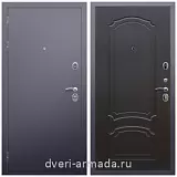 Входные двери 880 мм, Дверь входная металлическая Армада Люкс Антик серебро / ФЛ-140 Венге наружная на дачу