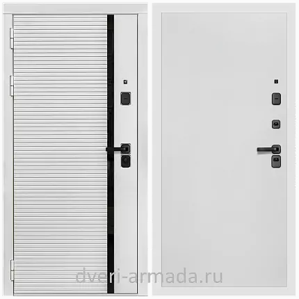 Дверь входная Армада Каскад WHITE МДФ 10 мм / МДФ 10 мм Гладкая Белый матовый