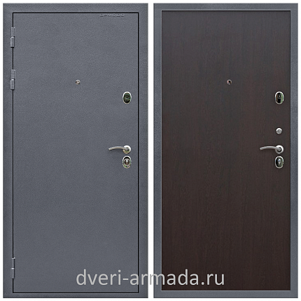 Дверь входная Армада Лондон Антик серебро / ПЭ Венге с хорошей шумоизоляцией 