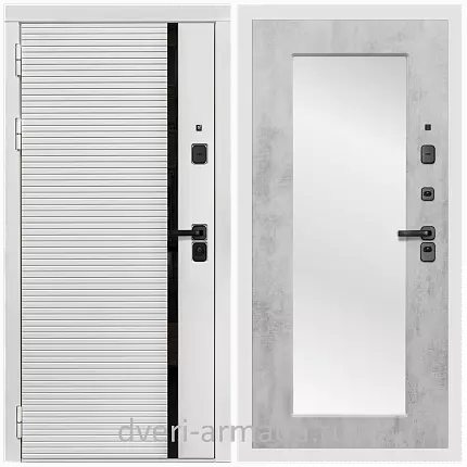 Дверь входная Армада Каскад WHITE МДФ 10 мм / МДФ 16 мм ФЛЗ-Пастораль, Бетон светлый