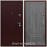 Правые входные двери, Дверь входная железная Армада Люкс Антик медь / ФЛ-58 Дуб Филадельфия графит на заказ в квартиру