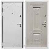 Дверь входная Армада Тесла МДФ 16 мм / МДФ 16 мм ФЛ-2 Дуб белёный