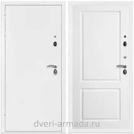 Дверь входная Армада Оптима Белая шагрень / МДФ 16 мм ФЛ-117 Белый матовый
