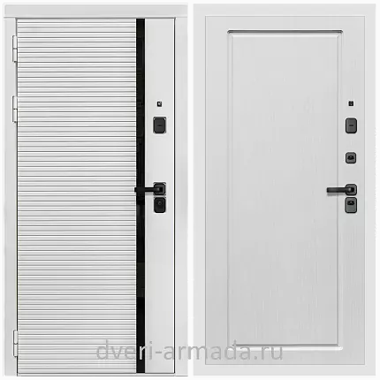 Дверь входная Армада Каскад WHITE МДФ 10 мм / МДФ 16 мм ФЛ-119 Ясень белый
