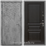 Дверь входная Армада Квадро Бетон тёмный / ФЛ-243 Венге