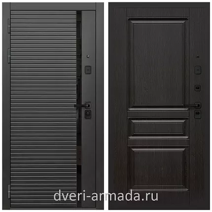 Дверь входная Армада Каскад BLACK МДФ 10 мм / МДФ 16 мм ФЛ-243 Венге