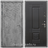 Дверь входная Армада Квадро Бетон тёмный / ФЛ-2 Венге